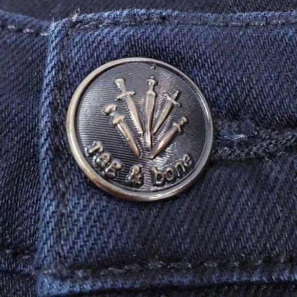 Rag & Bone High Rise Crop Raw‎ Hem Jeans 25 - Picture 8 of 16